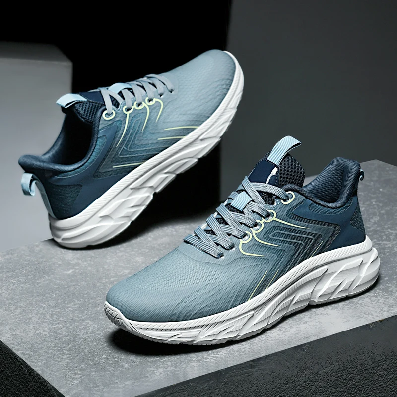 

New Sneakers Men's Training Basketball Shoes Thick Soled Comfortable Outdoor Running Platform Soft Soled Sports Jogging Shoes