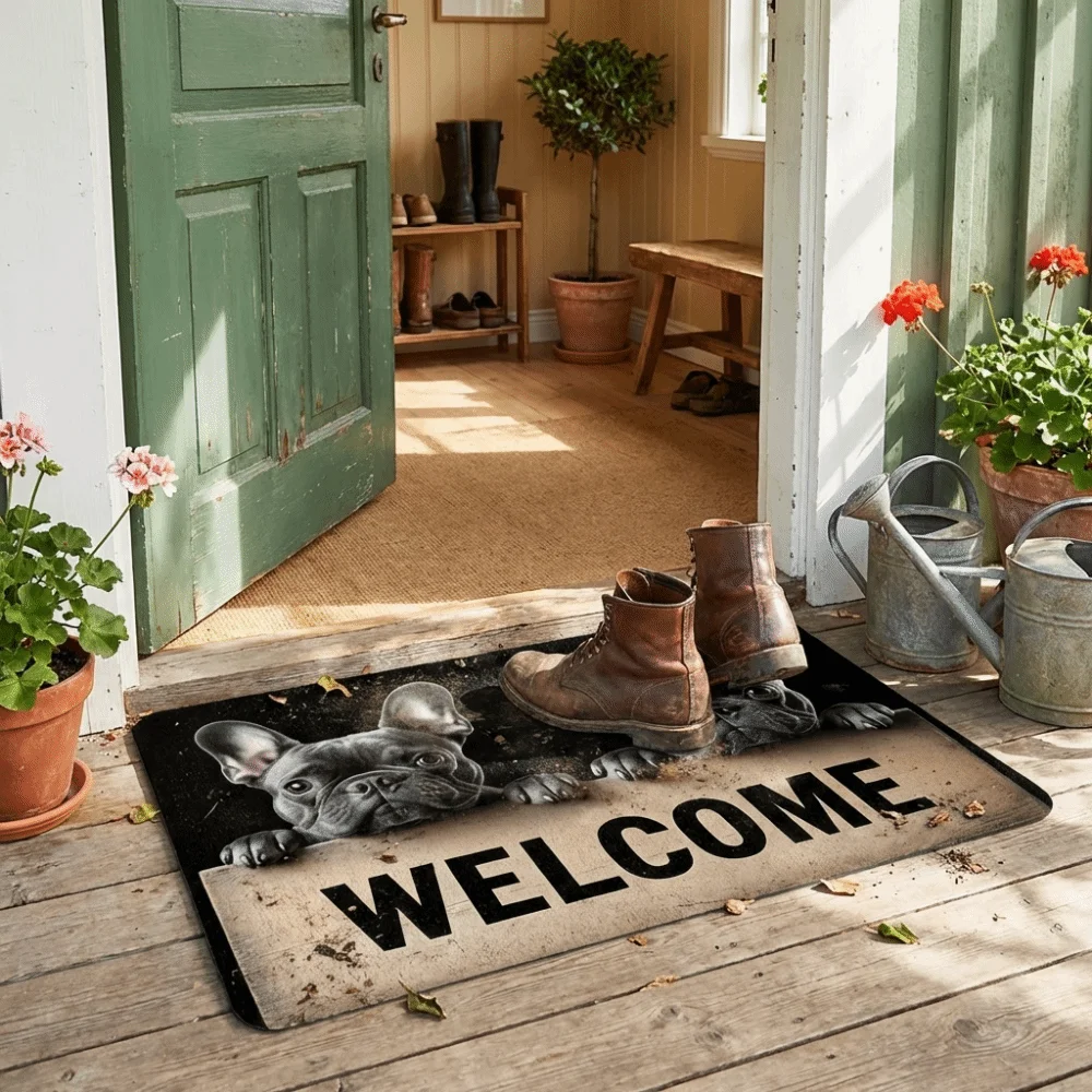 Creativity 40*60cm Beagle Floor Mat Non-slip Abrasion-resistant Bedroom Door Rug Water-absorbing Durable Foot Mat Home Decor