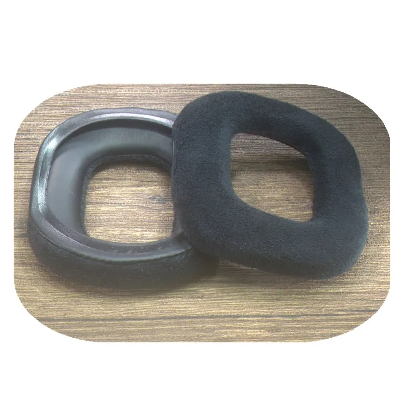 Copertura di ricambio per cuscinetti per le orecchie in tessuto di velluto per cuffie ASTRO A40TR tappi per le orecchie copertura per le orecchie cuscinetti per le orecchie parti di riparazione schiuma nera