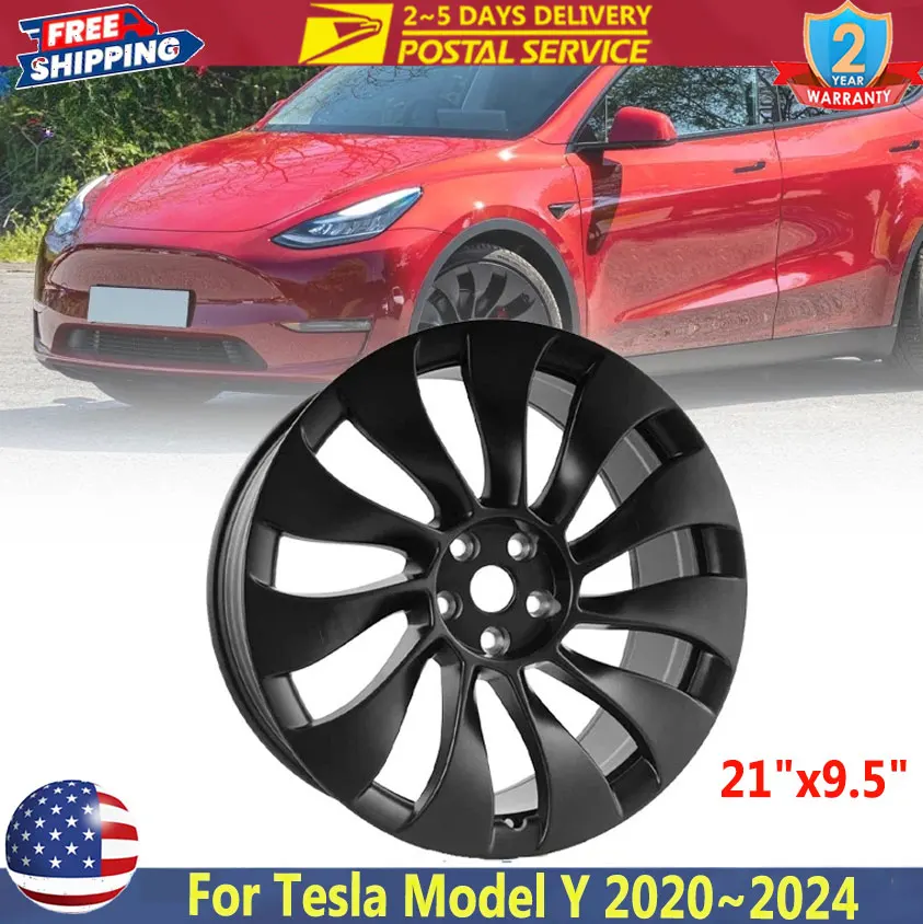 

Обод переднего колеса 21 x 9,5 дюйма OEM в стиле Storm для Tesla Model Y 2020 ~ 2024, замена обода колеса 118822600B 560-96930 96930