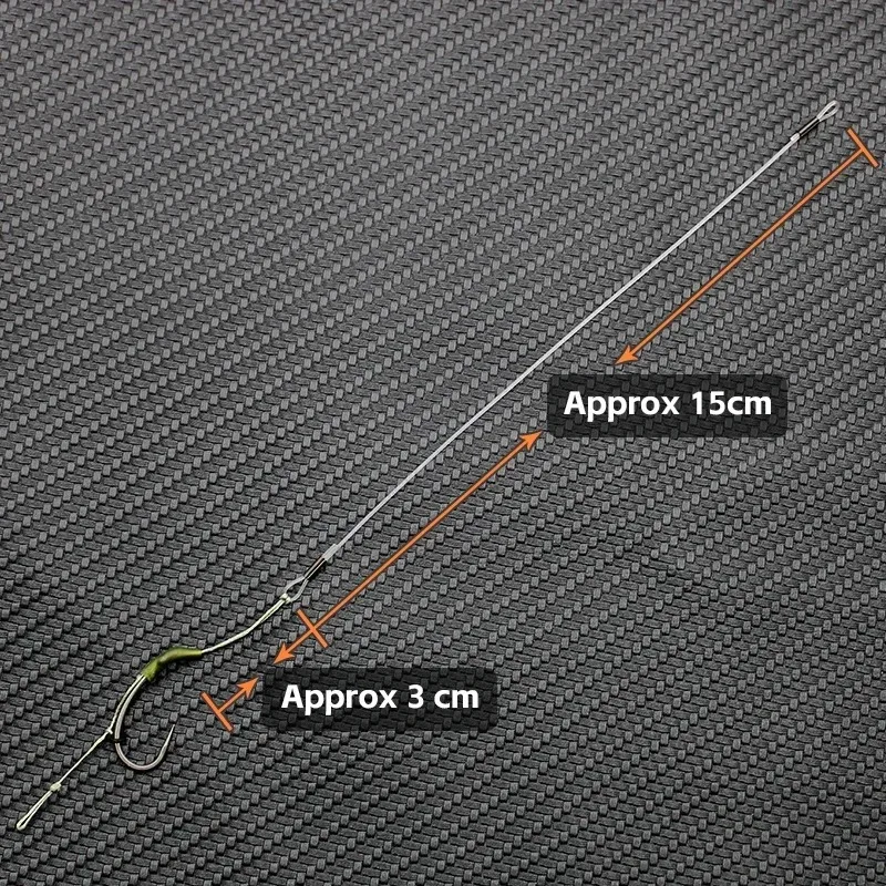 

3pcs Carp Fishing Loop Rig Curve Shank Hook Size 2 4 6 With Booms Loop Hook Kickers Carp Fishing Tackle Accessories