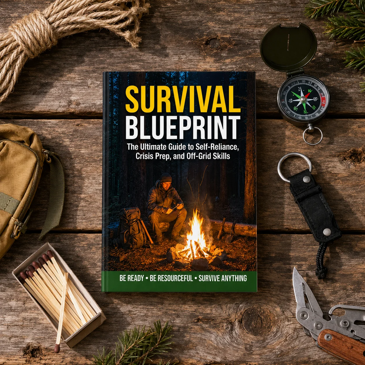 

Survival Blueprint A5 Survival Guide, Crisis Prep & Off-Grid Skills Handbook