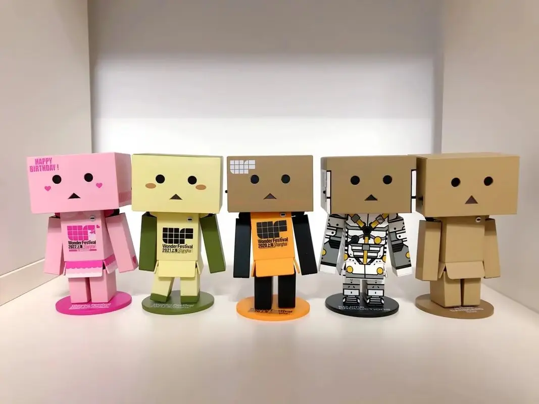 متوفر في المخزون الأصلي REVOLTECH DANBOARD wf2025 مجموعة نموذج اللعب KOJIMA PRODUCTIONS Wonder Festival 5th Anniversary Ver