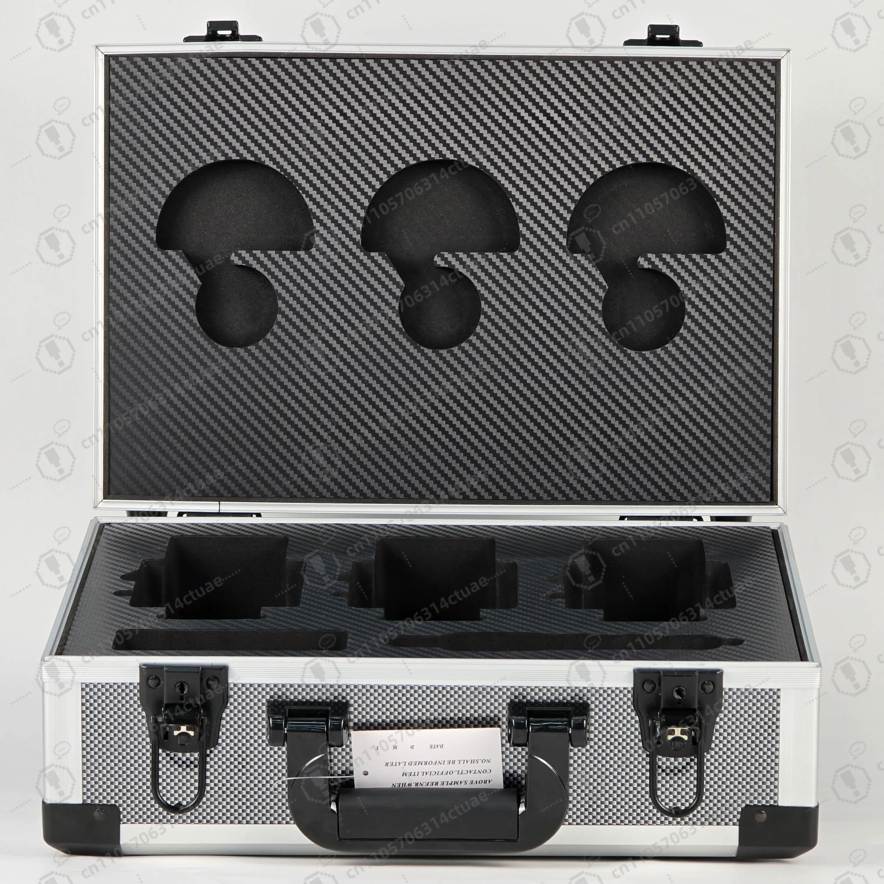 صندوق أدوات ألومنيوم مبطن بالرغوة من مادة EVA، صندوق تخزين منزلي صلب لتغليف معدات الحدائق المعدنية #2