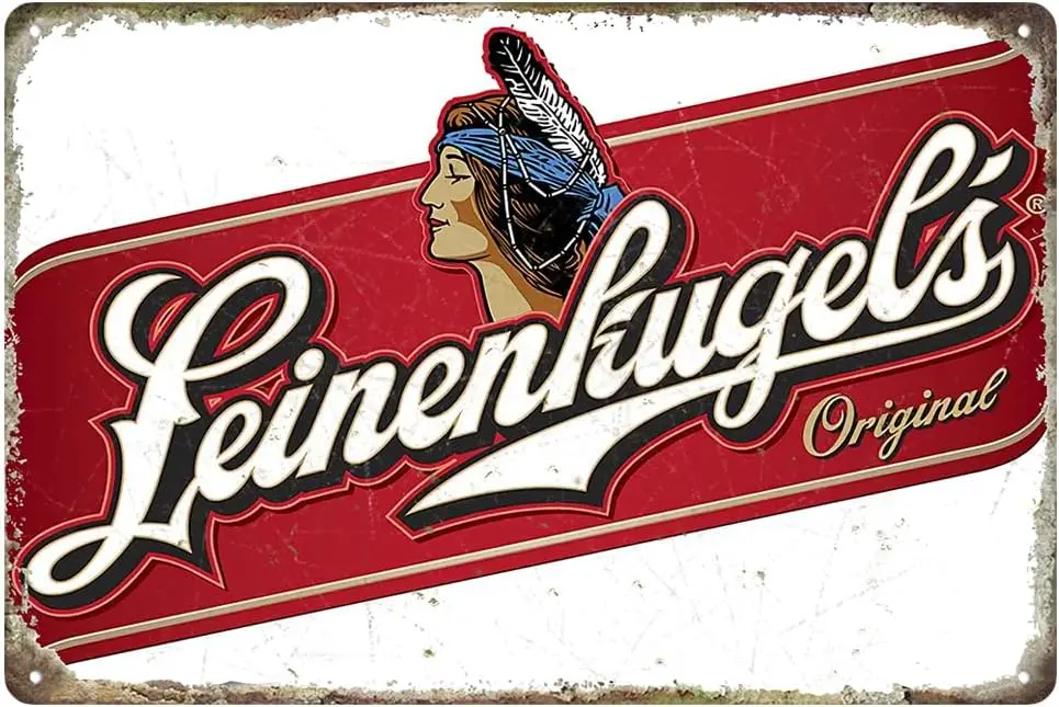 mokarier Leinenkugols Decorative Metal Tin Signs Cafe Beer Bar Decoration Plat 12;X8; Inches Wall Art Plaque Vintage Home Decor