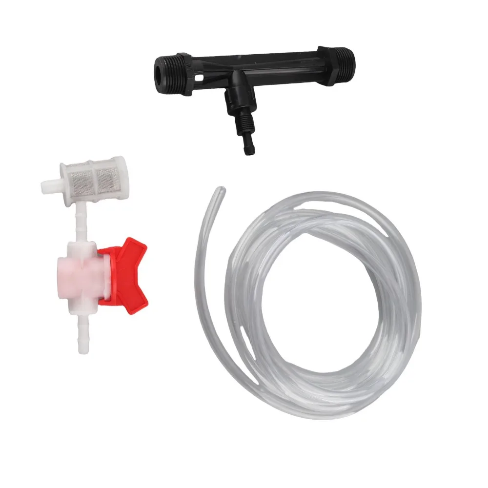 2 Sets G3/4 Thread Fertilizer Injector Easy To Install with Switch Venturi Fertilizer Injector Kit with Water Tube with Filter