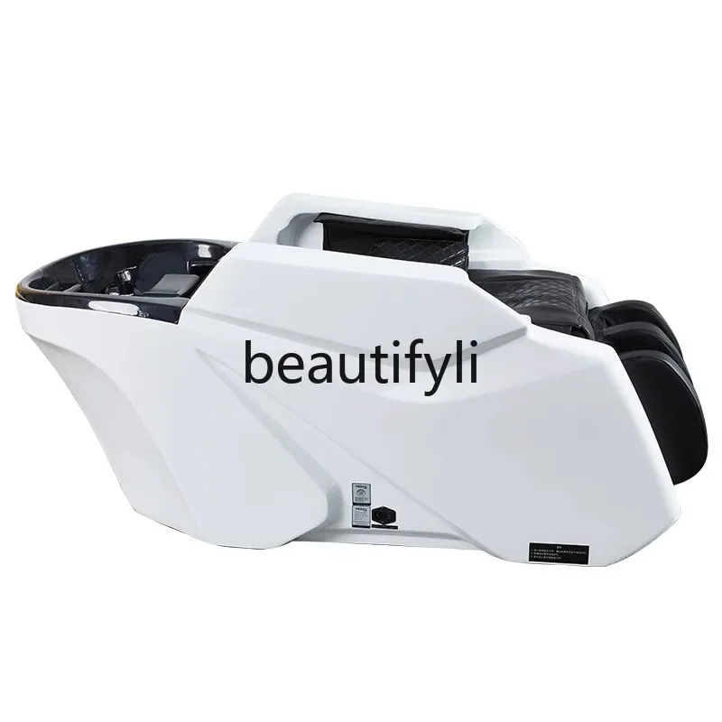 Barber shop special constant temperature water circulation automatic hair salon multi-functional head treatment bed