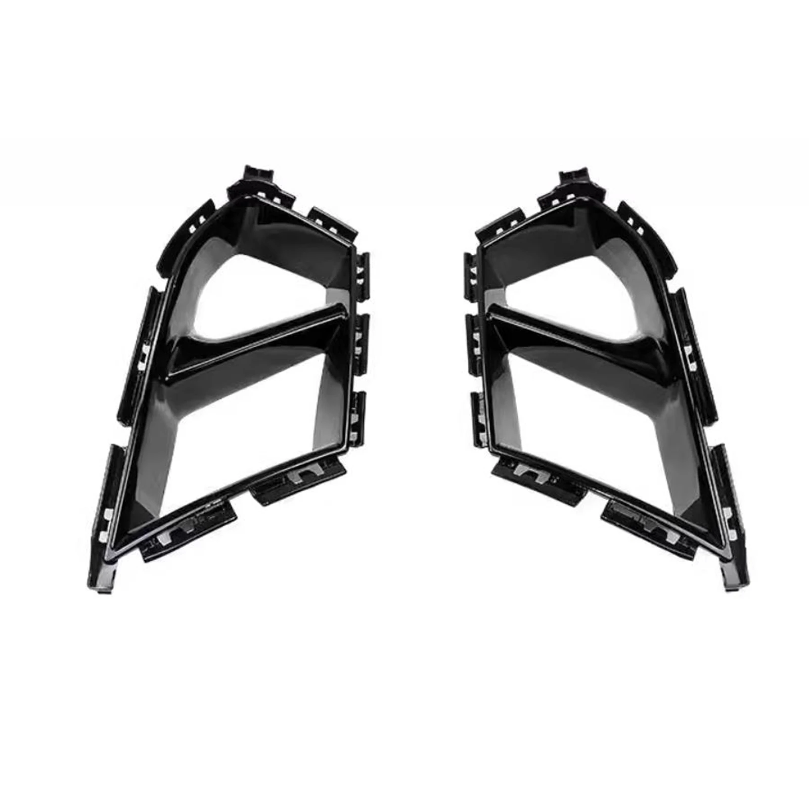 For BMW G80 M3 G82 G83 M4 2021-2024 Gloss Black Front Bumper Side Air Vent Trim Fog Light Lamp Hood Intake Frame Cover Grille