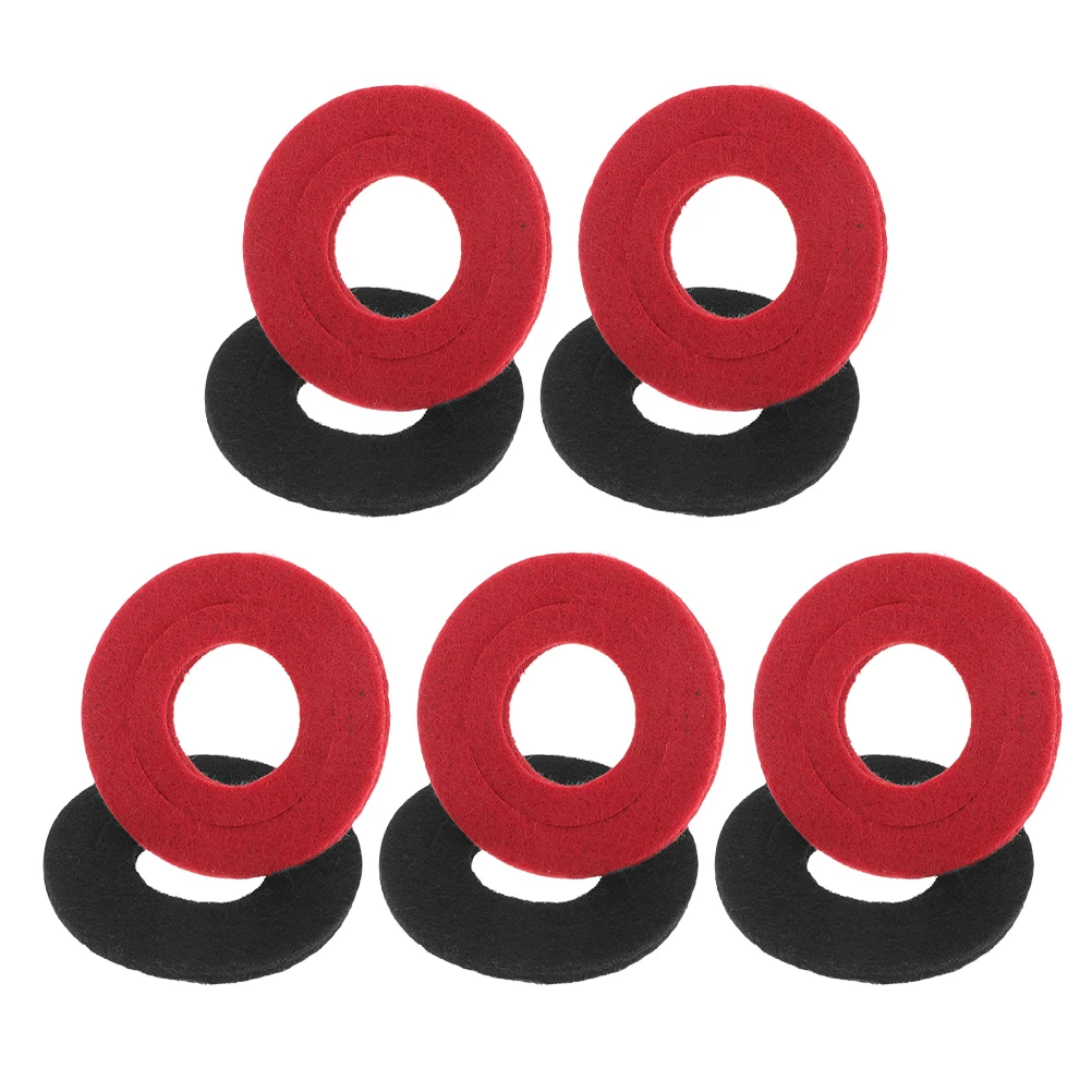 

10 Pcs Protection Gasket Automotive Felt Pads Car Accessories Modifications Terminal Protectors Electric Parts Washer
