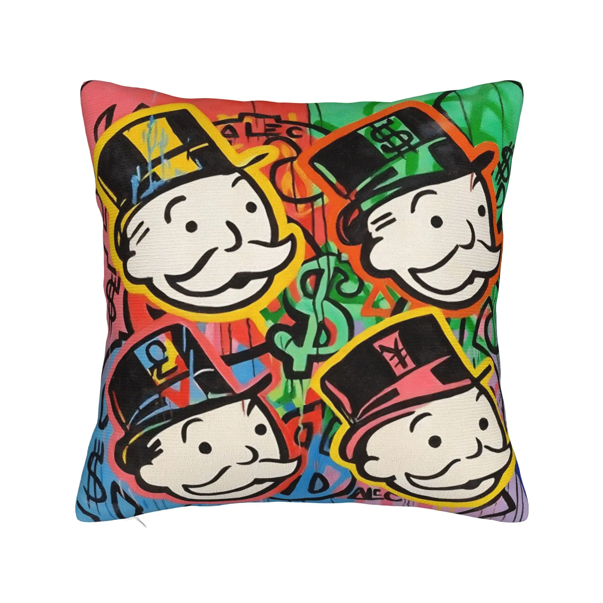 Alec Monopoly B Lucky Dragon Pillow Case  Comfy Pillow Cover Morden Pillowcases For Sofa Home Decoration
