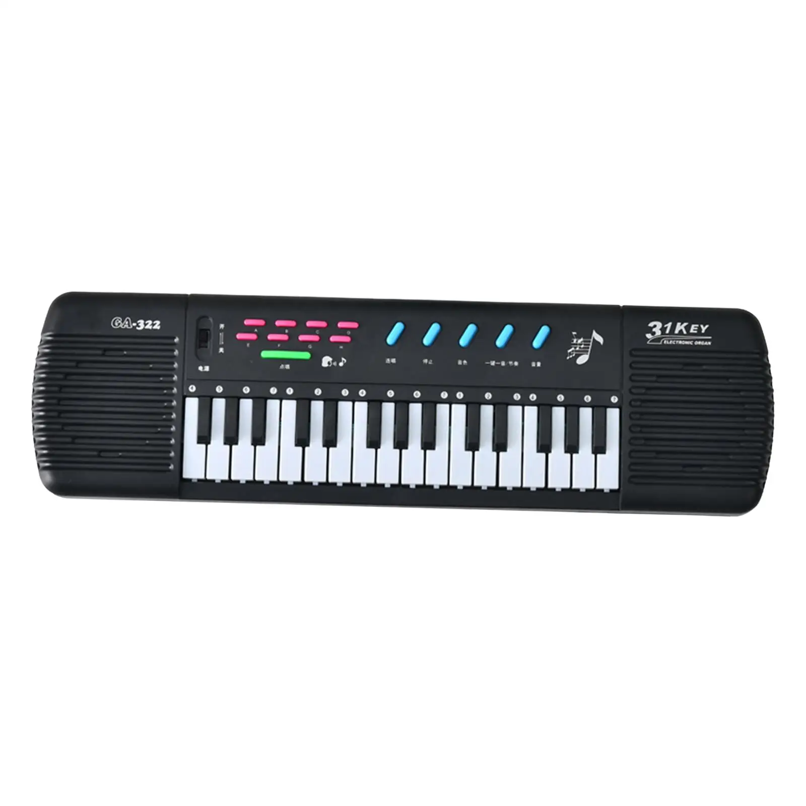 Teclado eletrônico para música, instrumento prático para o ensino, órgão eletrônico