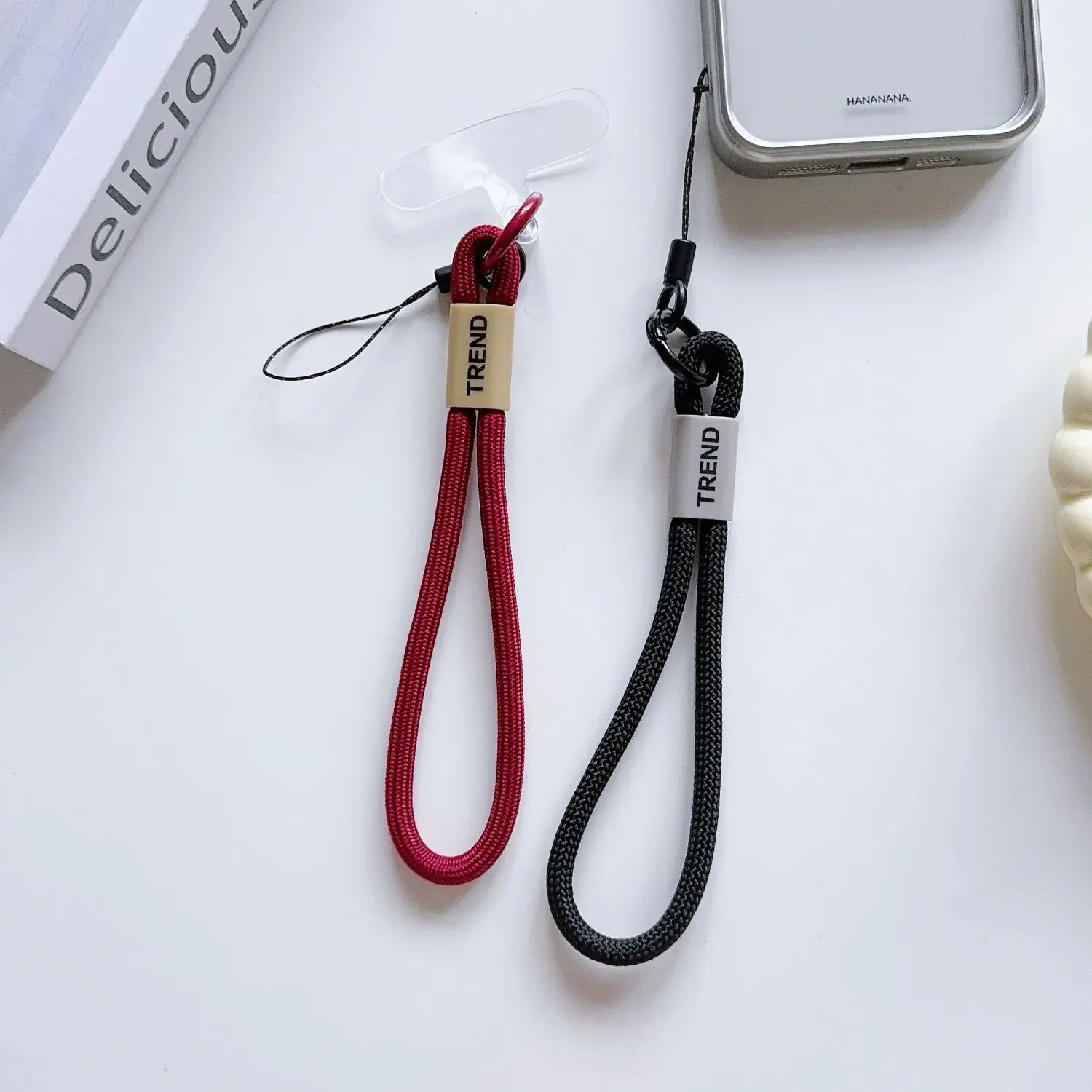 الهاتف الحبل الهاتف المعصم الأشرطة المفاتيح شنقا مكافحة خسر حبل ملون المنسوجة الحبل