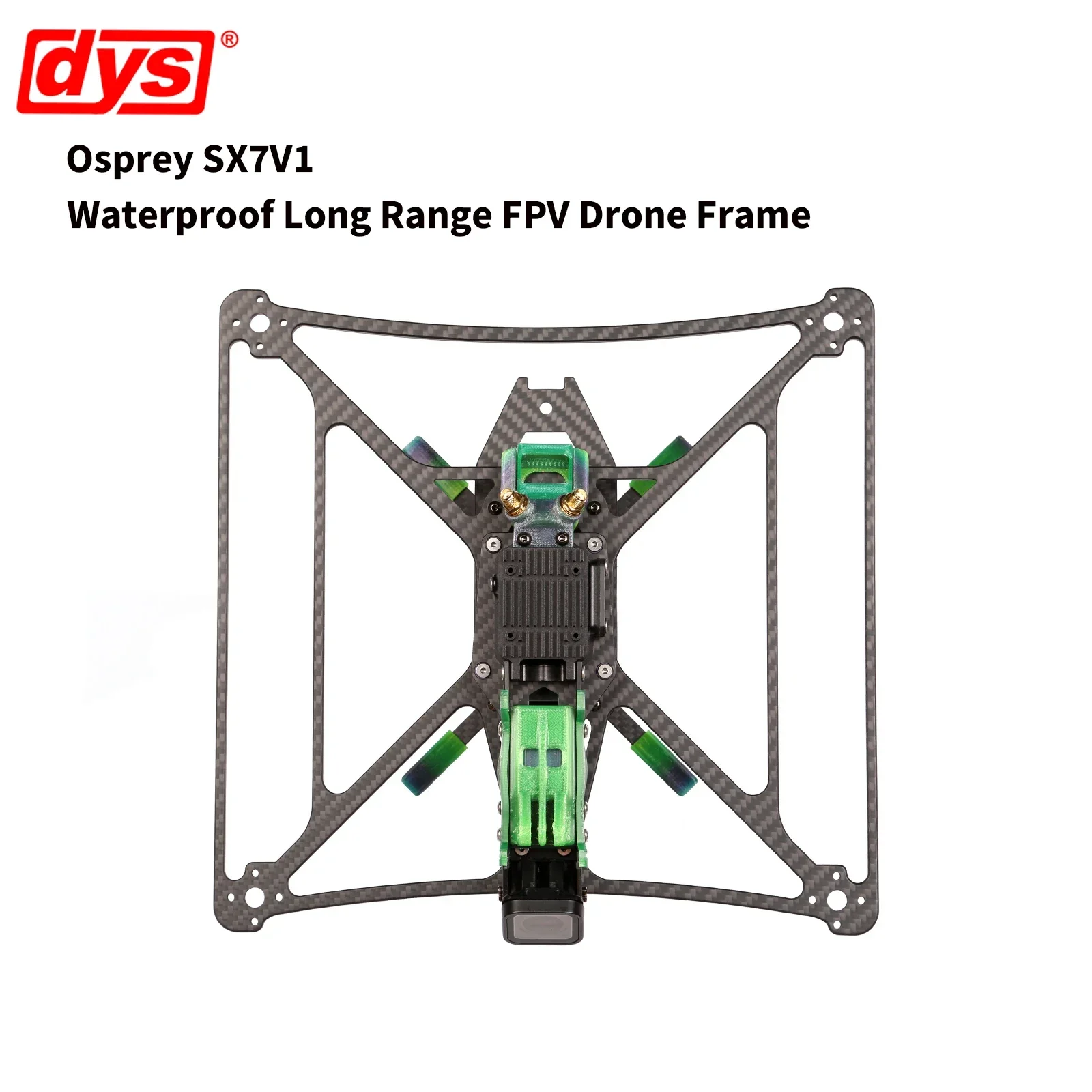 DYS Osprey SX7V1 Waterproof Long Range FPV Drone Frame works with HD O3