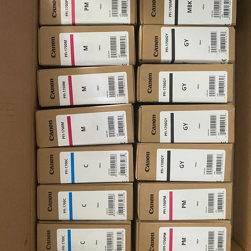 Kartrid Tinta Asli 700ml PFI-1700 Untuk Canon Pro2000 Pro4000s Pro6000s Pro6100 Pro6100S Pro4100S Pro4000