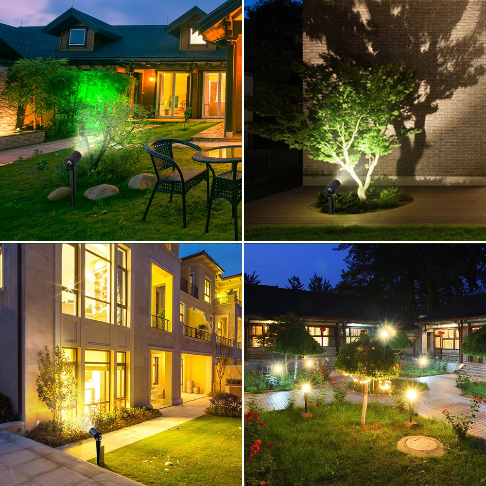 Imagem -03 - Led Cob Outdoor Lawn Light Luz de Paisagem Impermeável Luz de Plug-in de Terra Alumínio Garden Yard dc 12v 85265v 5w