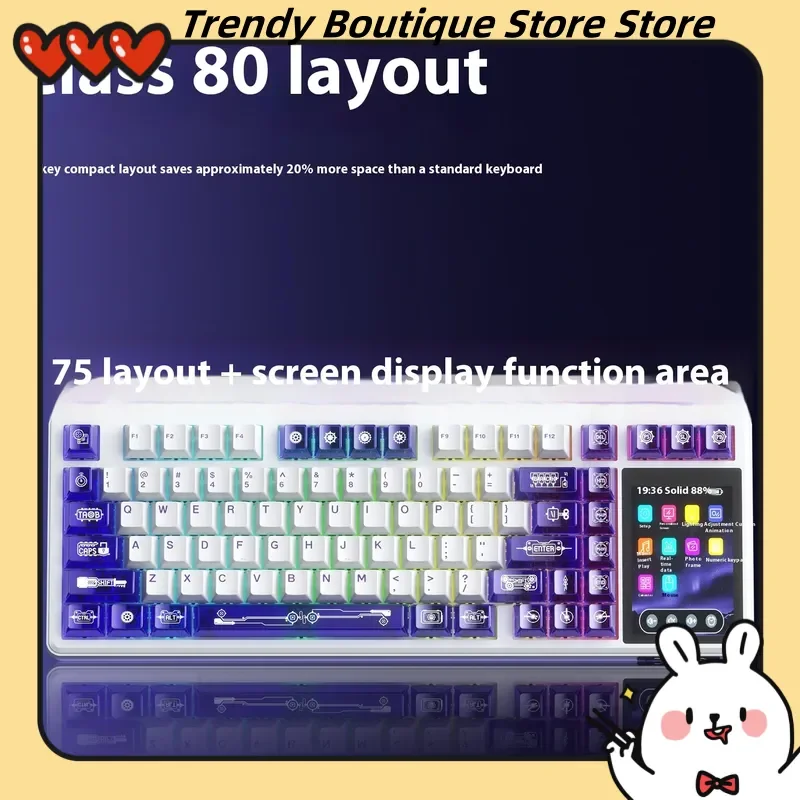 Tarantula L99 Screen Display Mechanical Keyboard Wireless Touch The Third Mock Examination Bluetooth Office Video Game - Image 2
