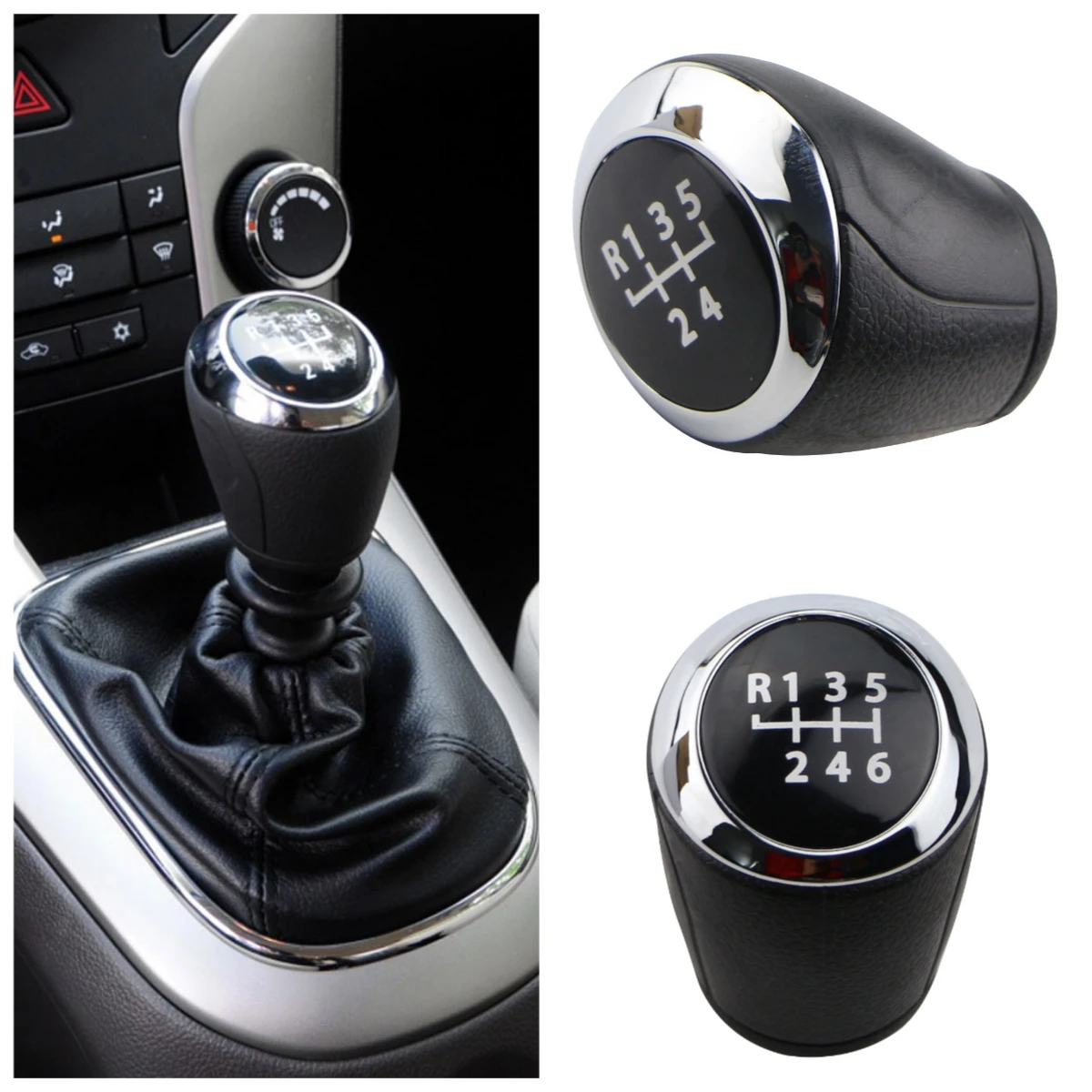 MT Gear Shift Knob for Chevrolet Aveo Sonic T300 2012-2017 Cruze 2015-2017 5 / 6 Speed Car Gear Shifter Lever Head Accessories