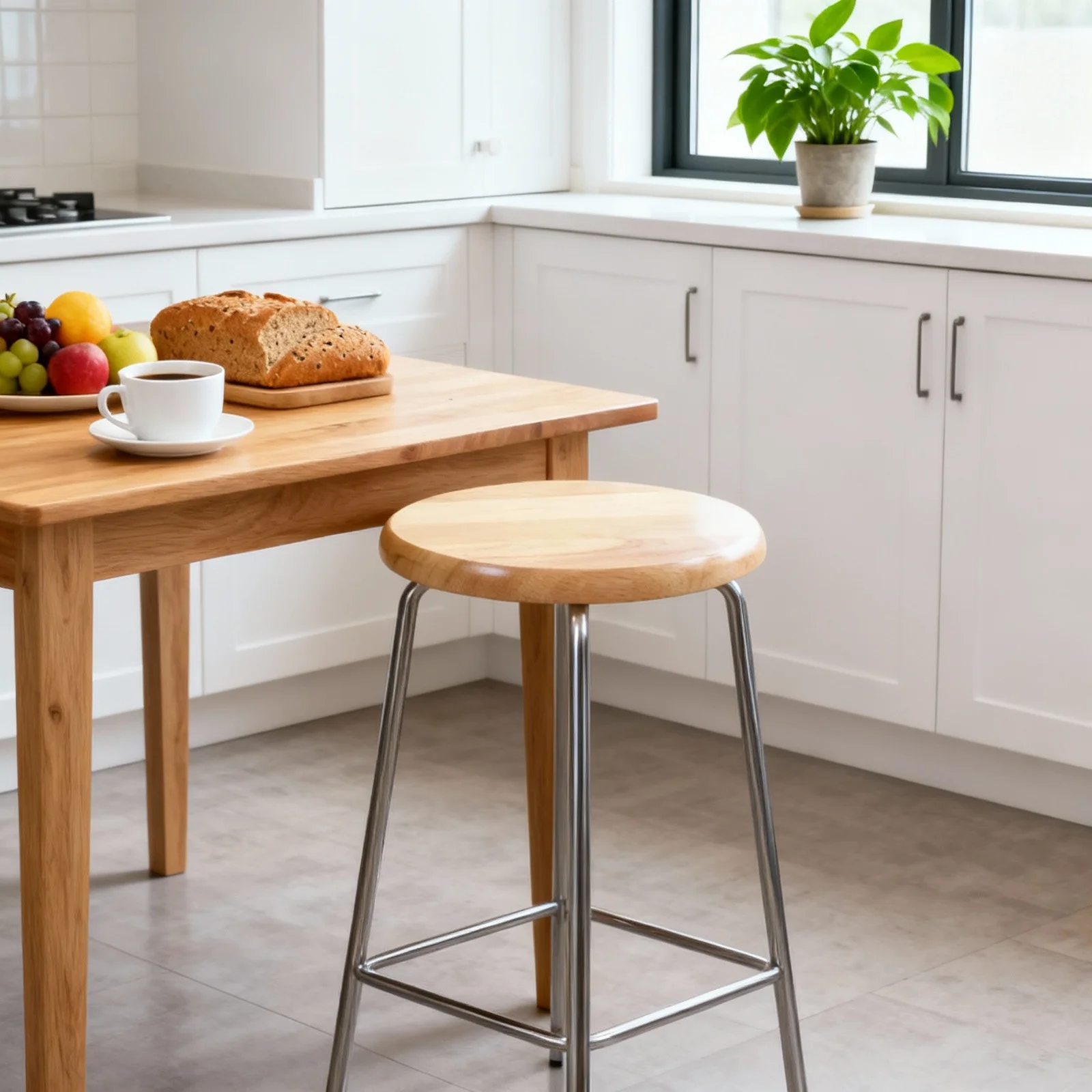 Okrągłe drewniane siedzisko do stołka barowego, wymiana, do użytku w jadalni, kuchni, kawiarni, drewniana poduszka do naprawy krzesła.