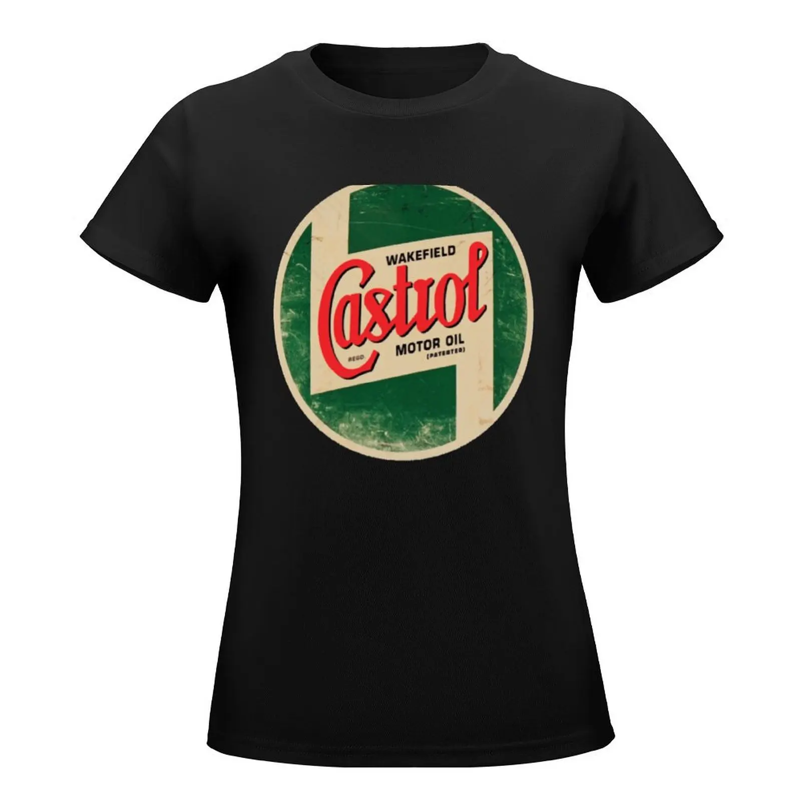 castrol oil vintage logo T-Shirt shirts graphic tees graphics t shirts for Womens