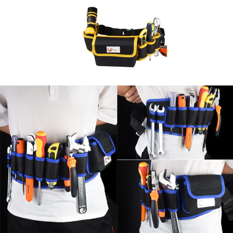 Canvas Electrician Bodypack Kit Portable Maintenance Wear-resistant Multi-functional Installation Tool Bag Special Hanging