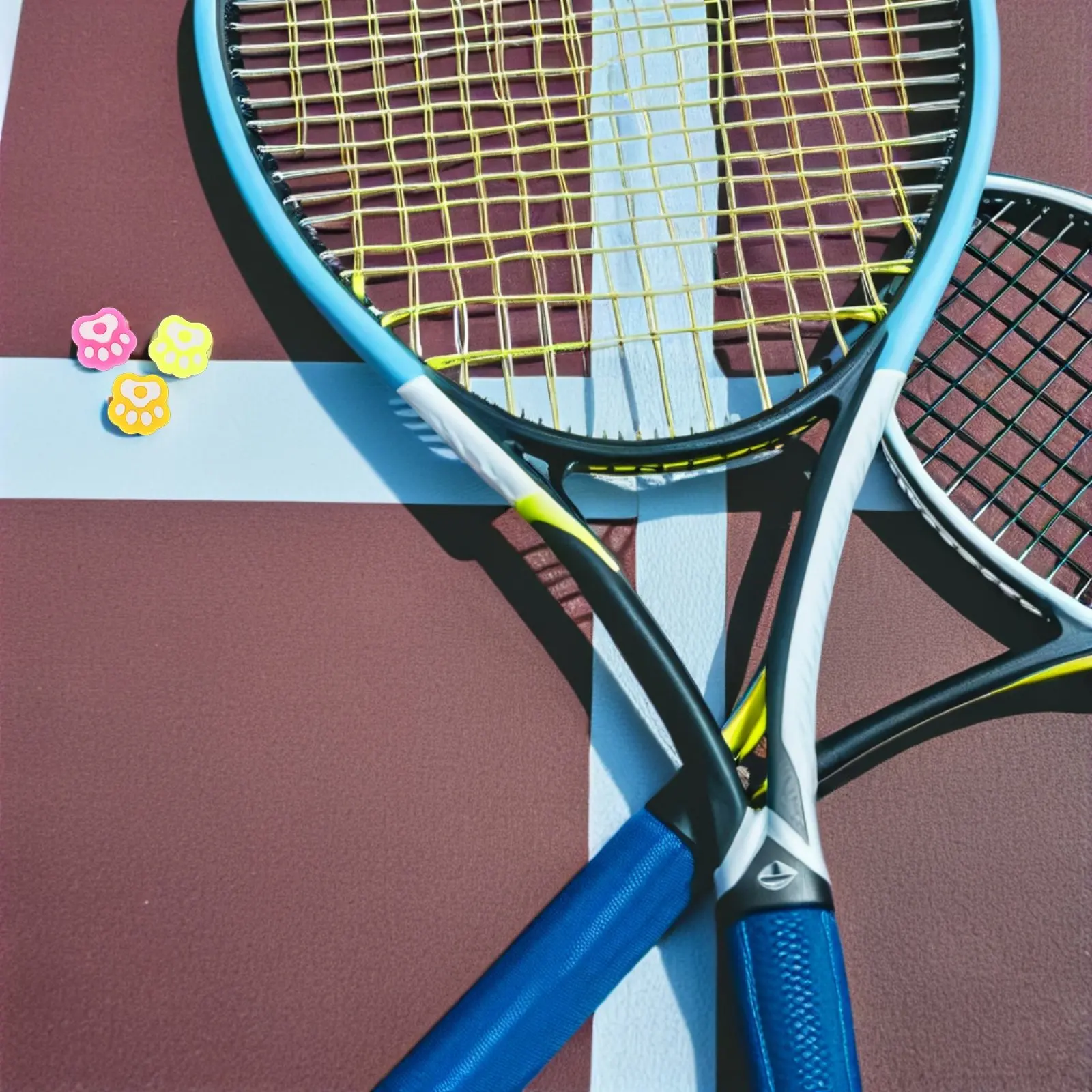 

10 шт. милых силиконовых виброгасителей для теннисных ракеток в форме кошачьих лапок для комфортной игры и длительных тренировок