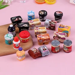 1Pcs 1:12 Dollhouse Miniature Bottles Cans Supermarket Toys DIY Decoration Accessories