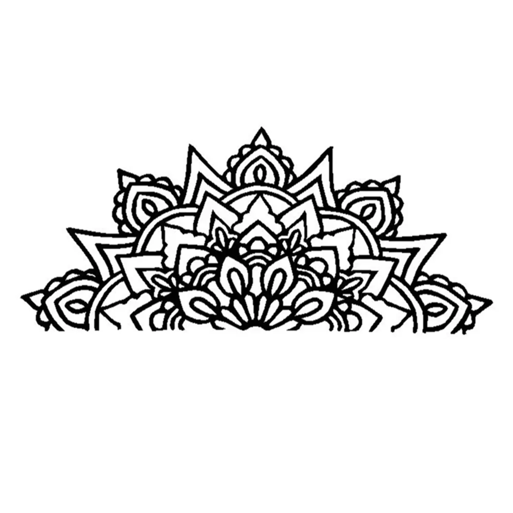 Boho Mandala Floral Vinyl Car Sticker Die-Cut Waterproof Decal Наклейка на автомобиль Мандала Цветок для Авто Styling Decor