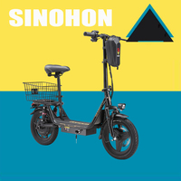 SINOHON K14 500W motor 36V 15.6AH battery snow electric bicycle, 14 inch tire mountain electric bicycle, dirt ebike