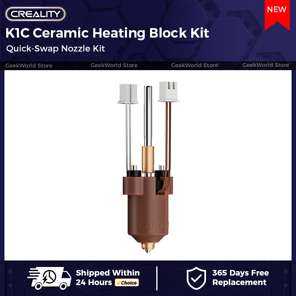 

CREALITY оригинальный комплект керамического нагревательного блока K1C, комплект быстросменных насадок с высоким расходом 300 ° Аксессуары для высокотемпературных 3D-принтеров C