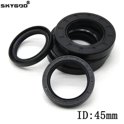 ID 45mm NBR Oil Seal TC-45-55/56/58/60/65/68/70/72/75/78/80/82/85/90/100 * 5/7/8/10/12  Nitrile Rubber Shaft Double Lip Oil Seal