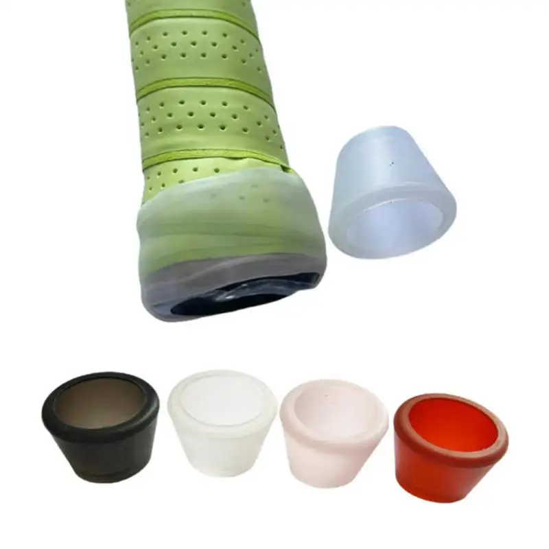 Eco-Friendly Silicone Tennis Racket Handle End Cover Anti-Wear Racquet Butt Cap Protector Daily Match Accessory Thicken Handle