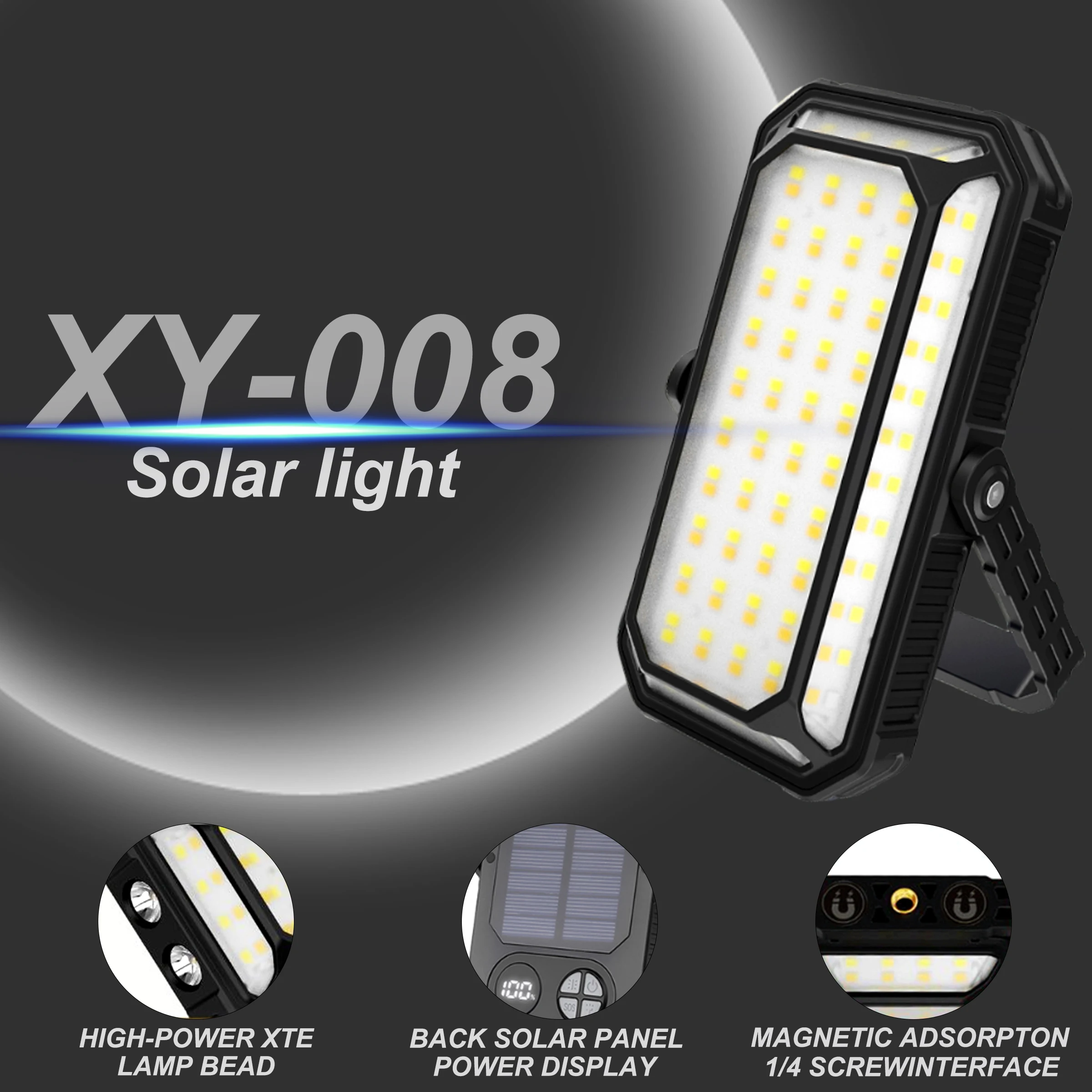 

Liitokala XY-008 Solar Charging Ultra-Bright Outdoor Camping Light Portable Rechargeable LED Lantern for Hiking And Emergency