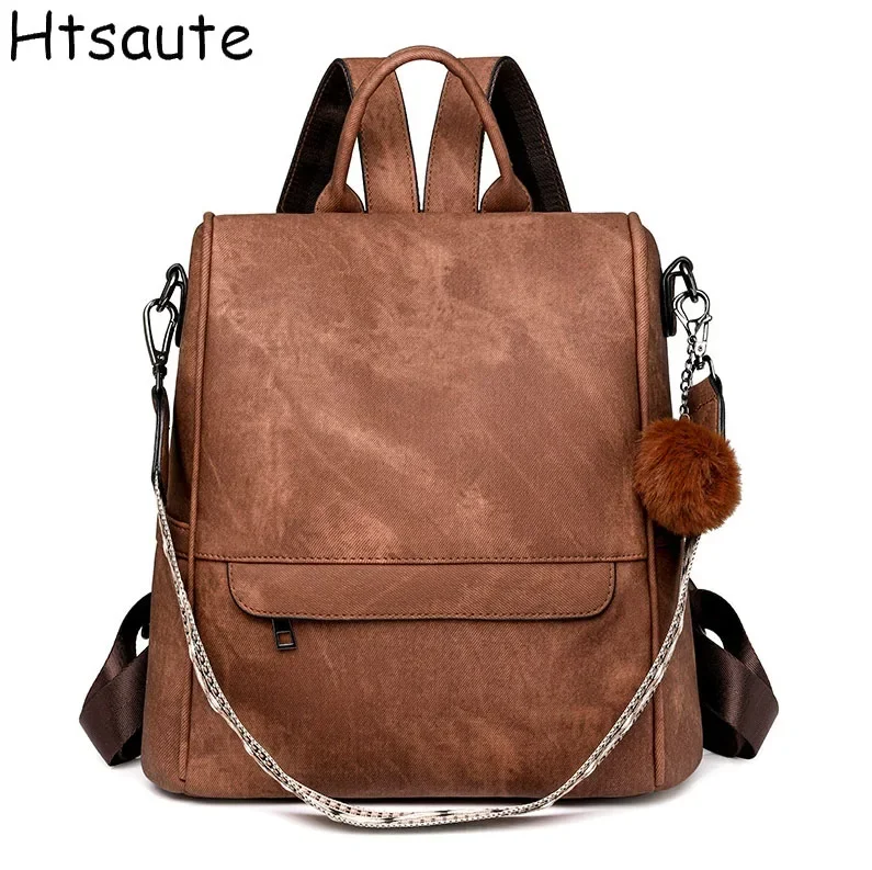 

Women Backpack School PU Leather Hiking Bags Girl's College BackBag Large Capacity Shoulder Bags Travel Tote Backpack mochilas