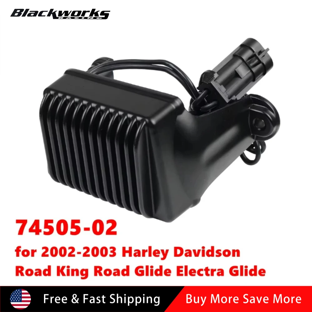 

74505-02 Motorcycle Voltage Regulator Rectifier Fit for 2002-2003 Harley Davidson Road King Road Glide Electra Glide H0502