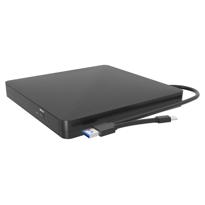 Unità esterna DVD DXAB USB3.0 tipo C per PC portatile Velocità scrittura lettura veloce