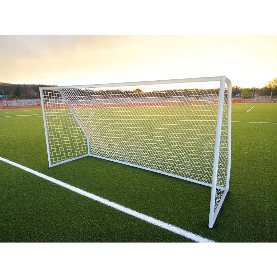 Premier 12 x 6 pies. Portería de fútbol de acero de tamaño juvenil para entrenamiento y práctica: características 2 de diámetro, marco de acero más fuerte, duradero, 4 m