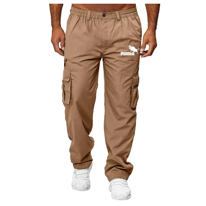 

Mens Casual Pocket Combat Cargo Pants Skater Boy High Street Trend Loose Work Trousers Sports Skateboard Bottoms Hiking