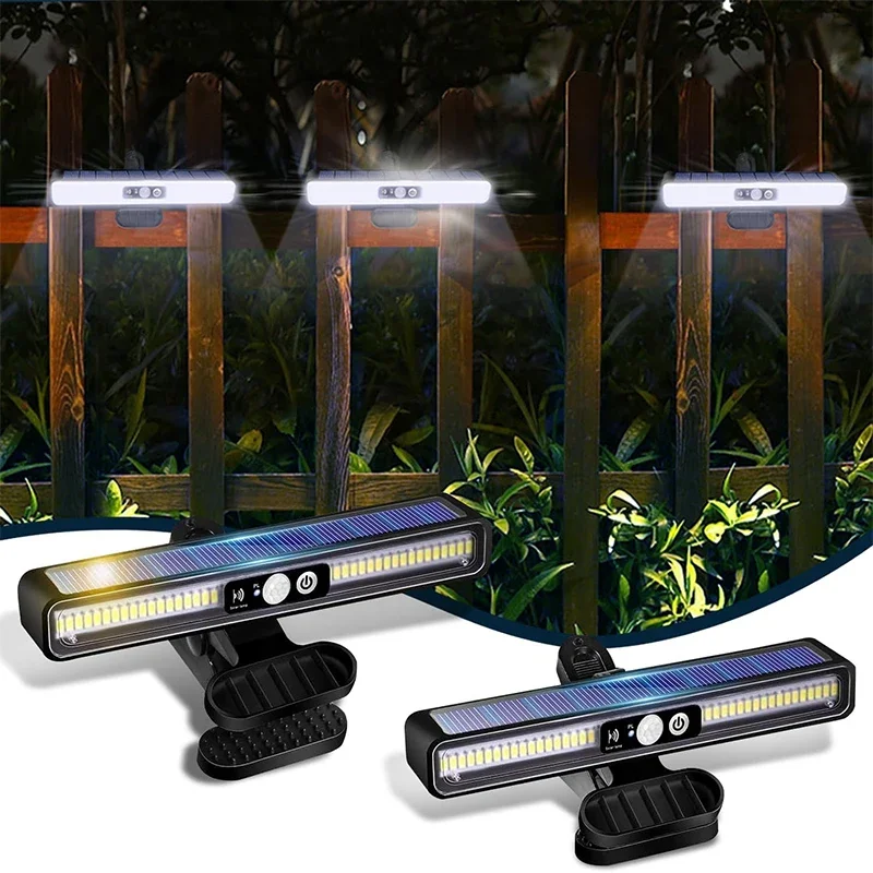 

Clip On Solar Motion Lights Outdoor Waterproof,Solar Fence Lights Outside with 36 LEDs, Portable Solar Powered Security Light