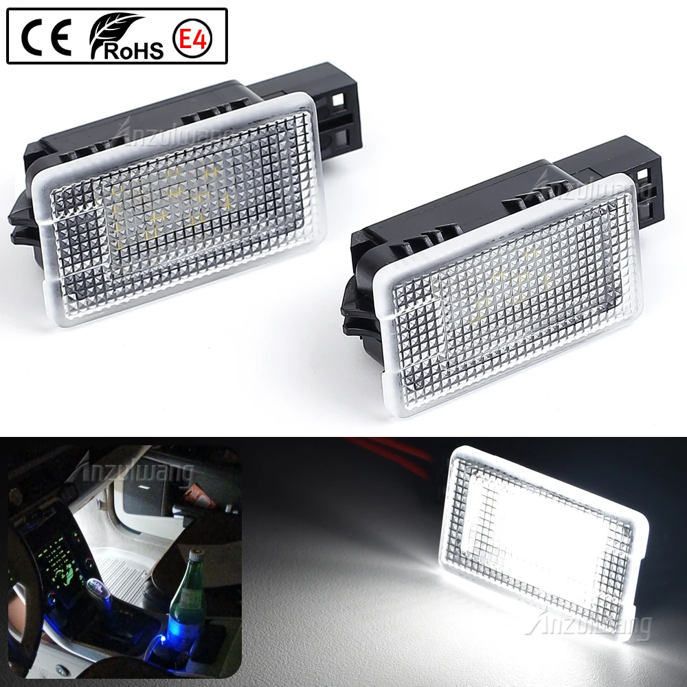 2pcs LED Courtesy Trunk Boot Light Door Lamp For Volvo XC40 XC70 V60 S60 S80 V40 V40CC Footwell Lamps