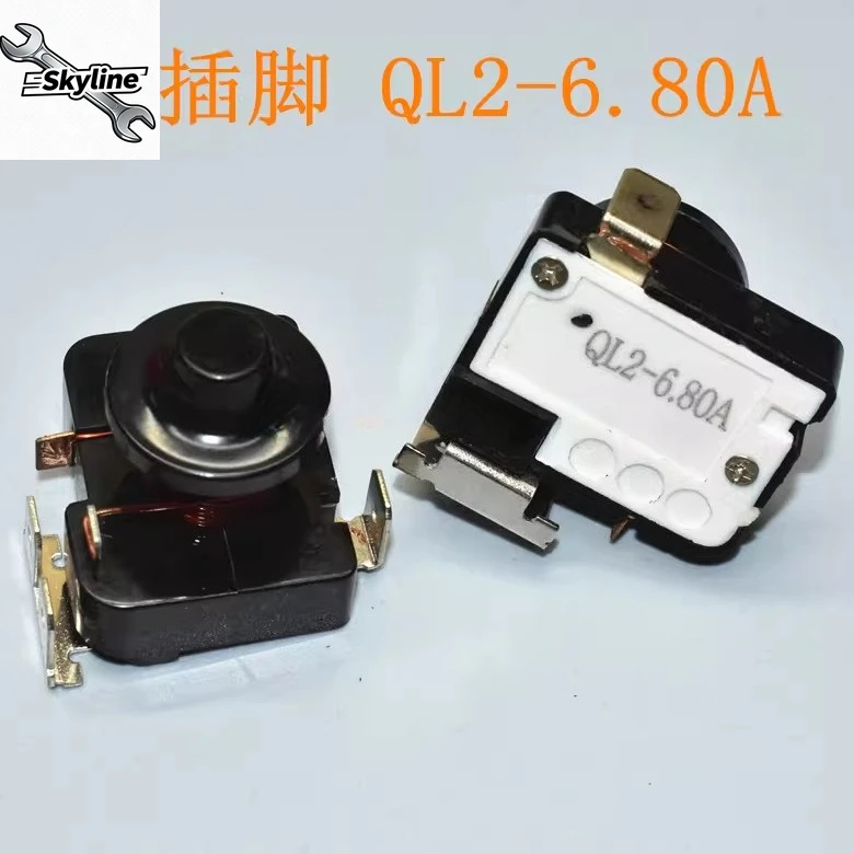 Refrigerator display freezer compressor counterweight starter protector QL2-4.90A - one-pin, three-pin