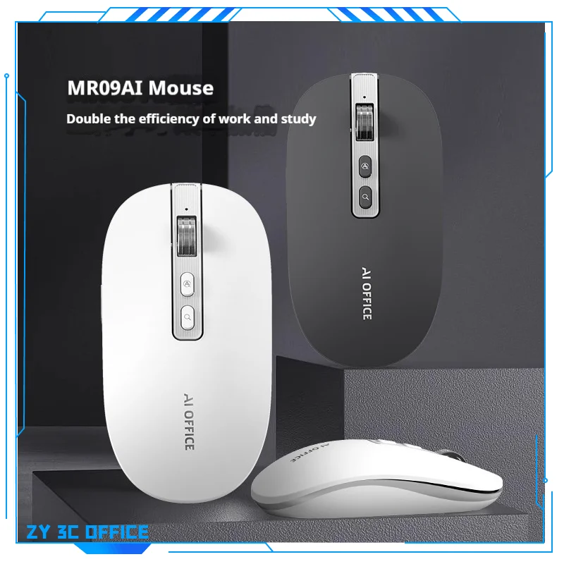 Meetion Ai Mr09 Intelligent Voice Typing Mouse Ai Q&A Painting Design Ergonomic Wireless Bluetooth Charging Universal Mouse