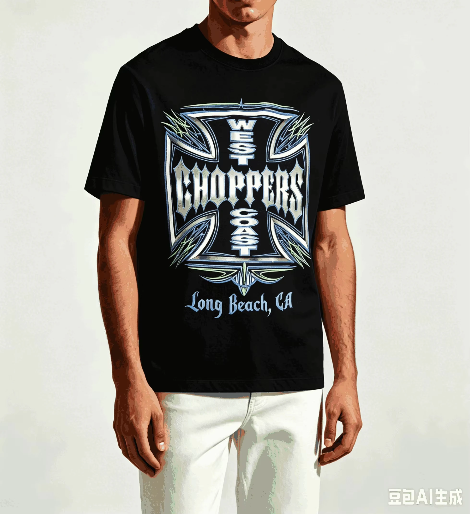 West Coast Choppers Plus Size Streetwear Trendy Cotton Oversized Unisex New Model personality Clothes Print T-Shirt high quality