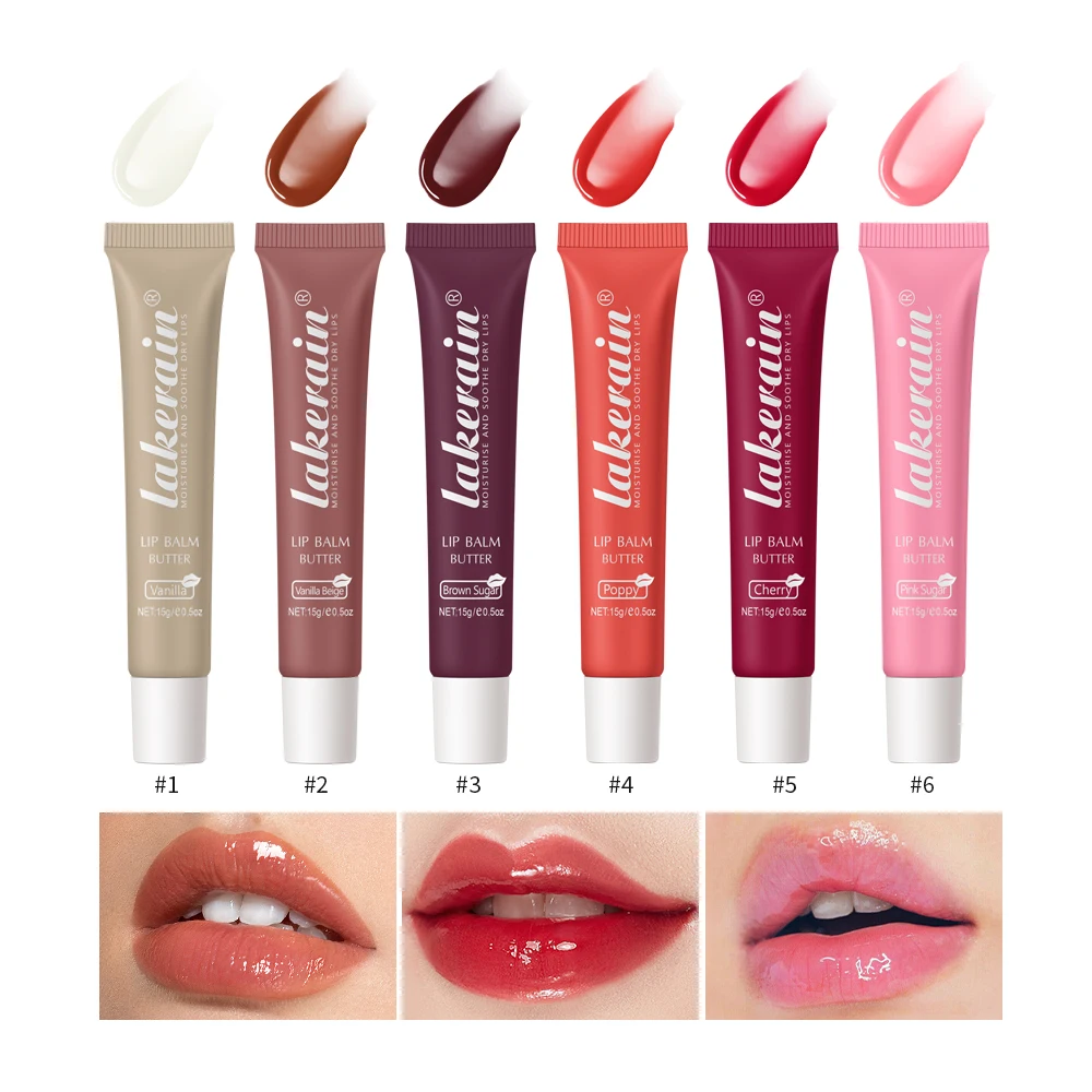 Crystal Lip Balm Butter Nawilżający błyszczyk do ust Oil Jelly Lipgloss Liquid Lipstick Lip Tint Brown Sugar Cherry Pink Lips Makeup