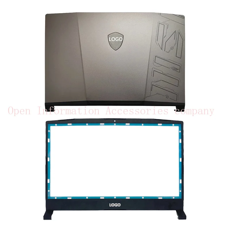 New For MSI Pulse 15 MS-1585 LCD Back Cover/Front Bezel/Palmrest/Bottom Base/Hinges Laptop Shell