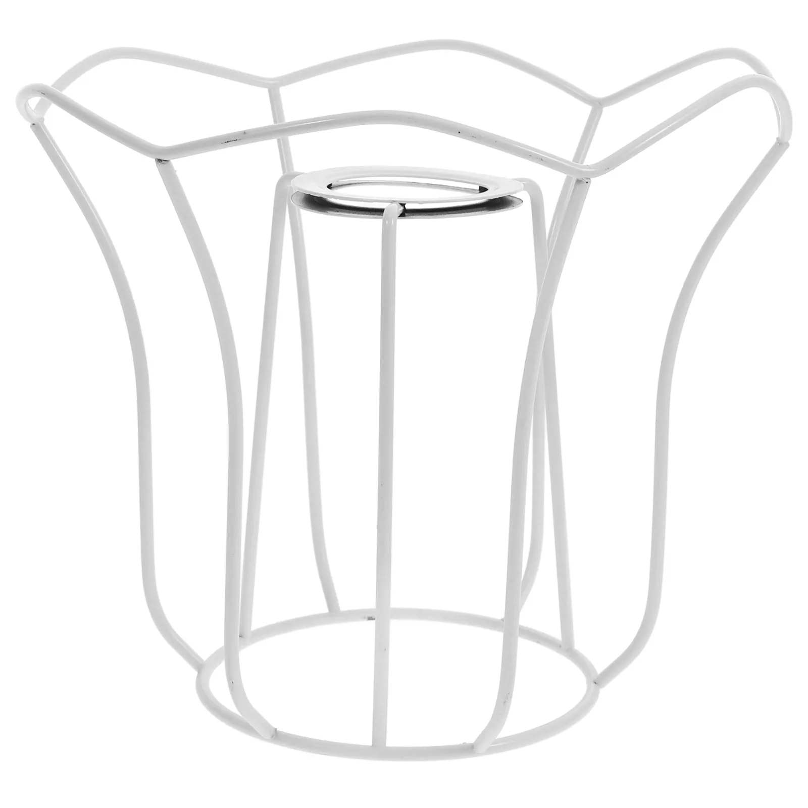 

Durable French Crystal Lampshade Bracket Diy Lampshade Frame Table Light Shade Holder Metal Table Lampshade Frames Classic Charm