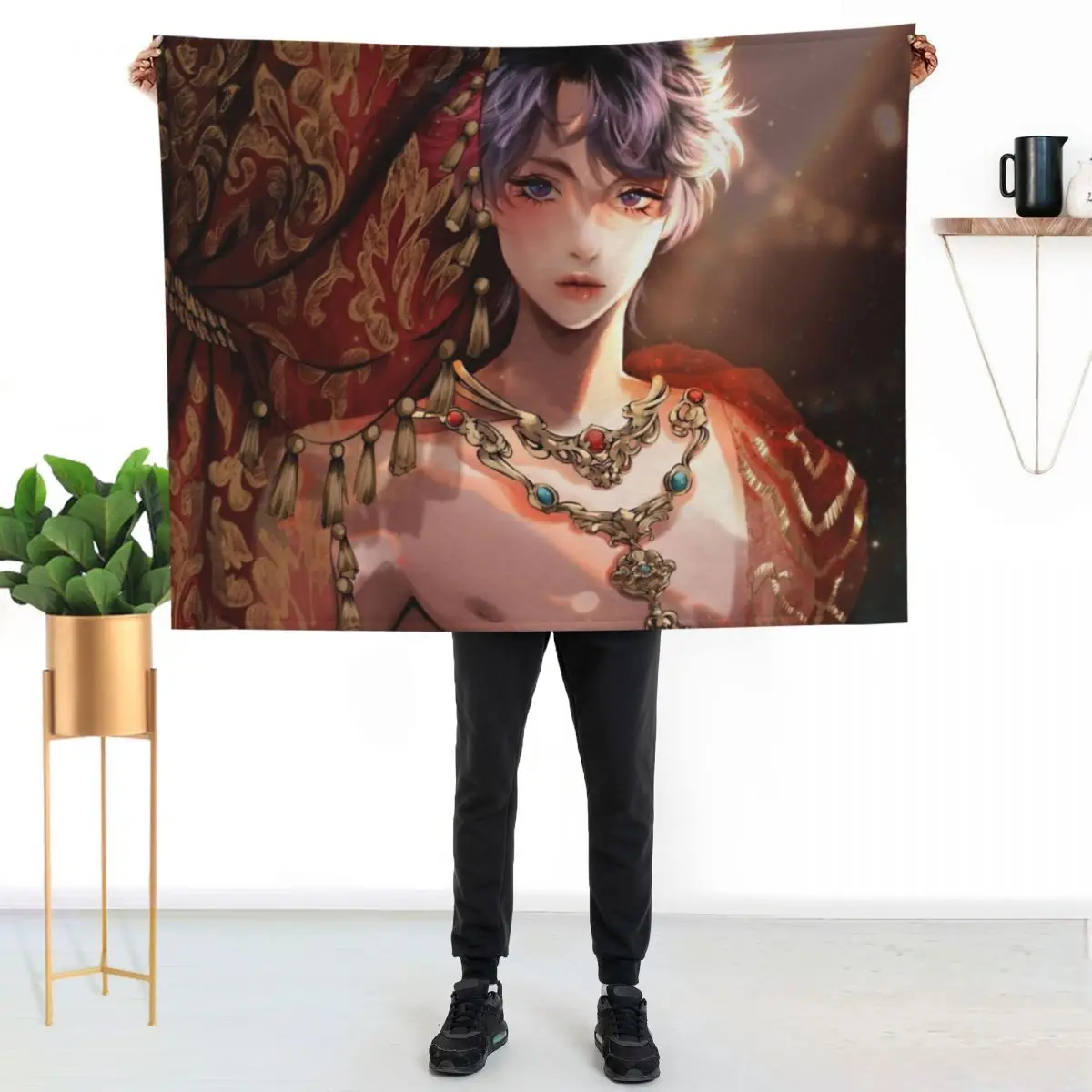 Rafayel - love and deepspace Throw Blanket manga Stuffeds Flannels Thin Decorative Throw Extra Large Throw Blankets