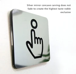 Doorbell Sign Ring Plaque Home Supplies Waterproof Garden Yard Long-lasting Widely Applicable Acrylic Decorative Door Plate