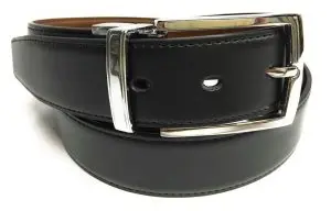 Reversible leather belt Black and Brown