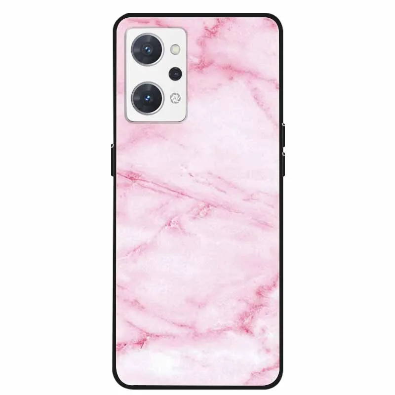 For OPPO Reno9 A 5G Case Marble Soft Silicone Lovely TPU Phone Cases for Reno 7A / 9A 9 A Covers Capa Reno7 A Protective Shells