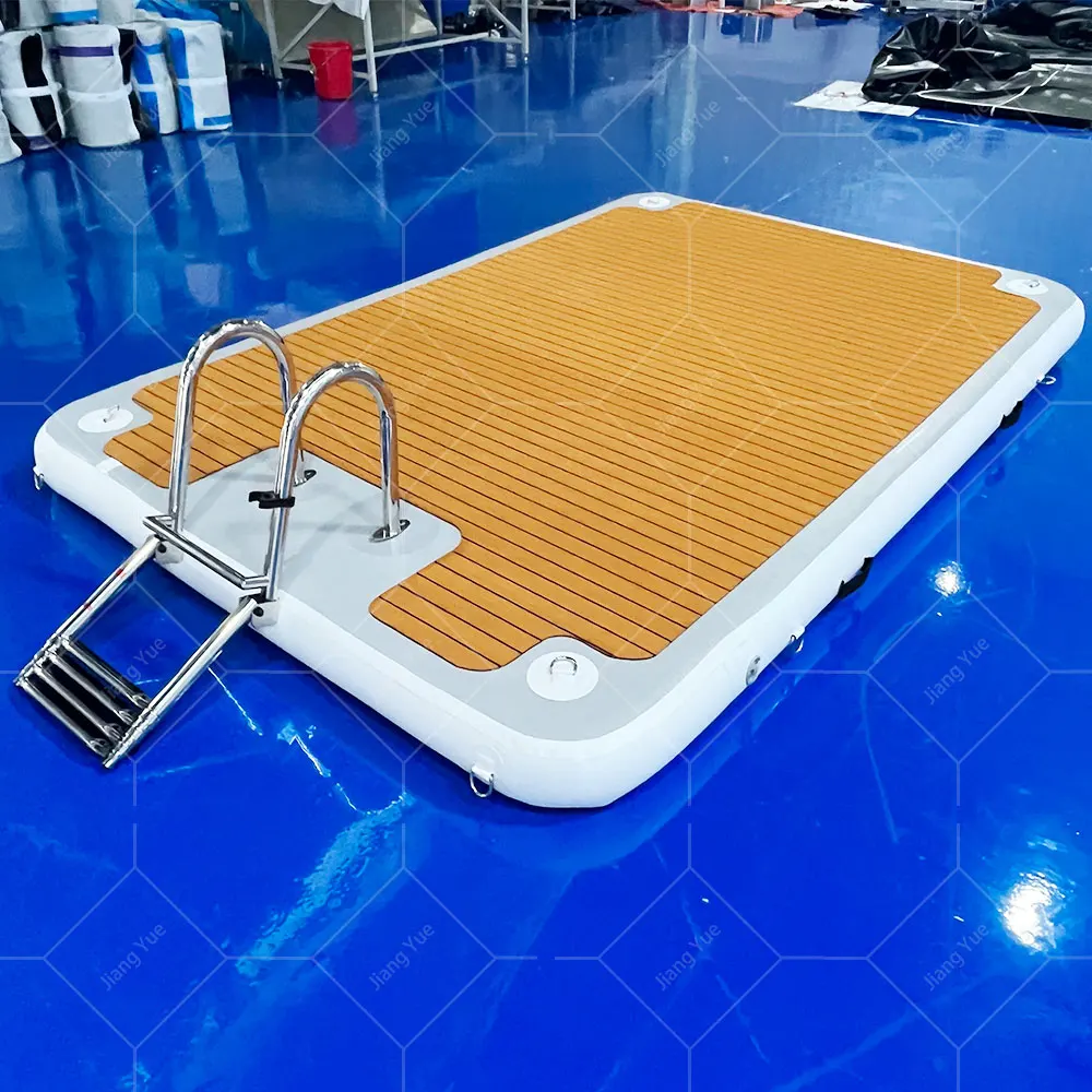 الجملة في الهواء الطلق طوي نفخ قطرة غرزة حوض منصة المياه العائمة نفخ جزيرة العائمة حوض